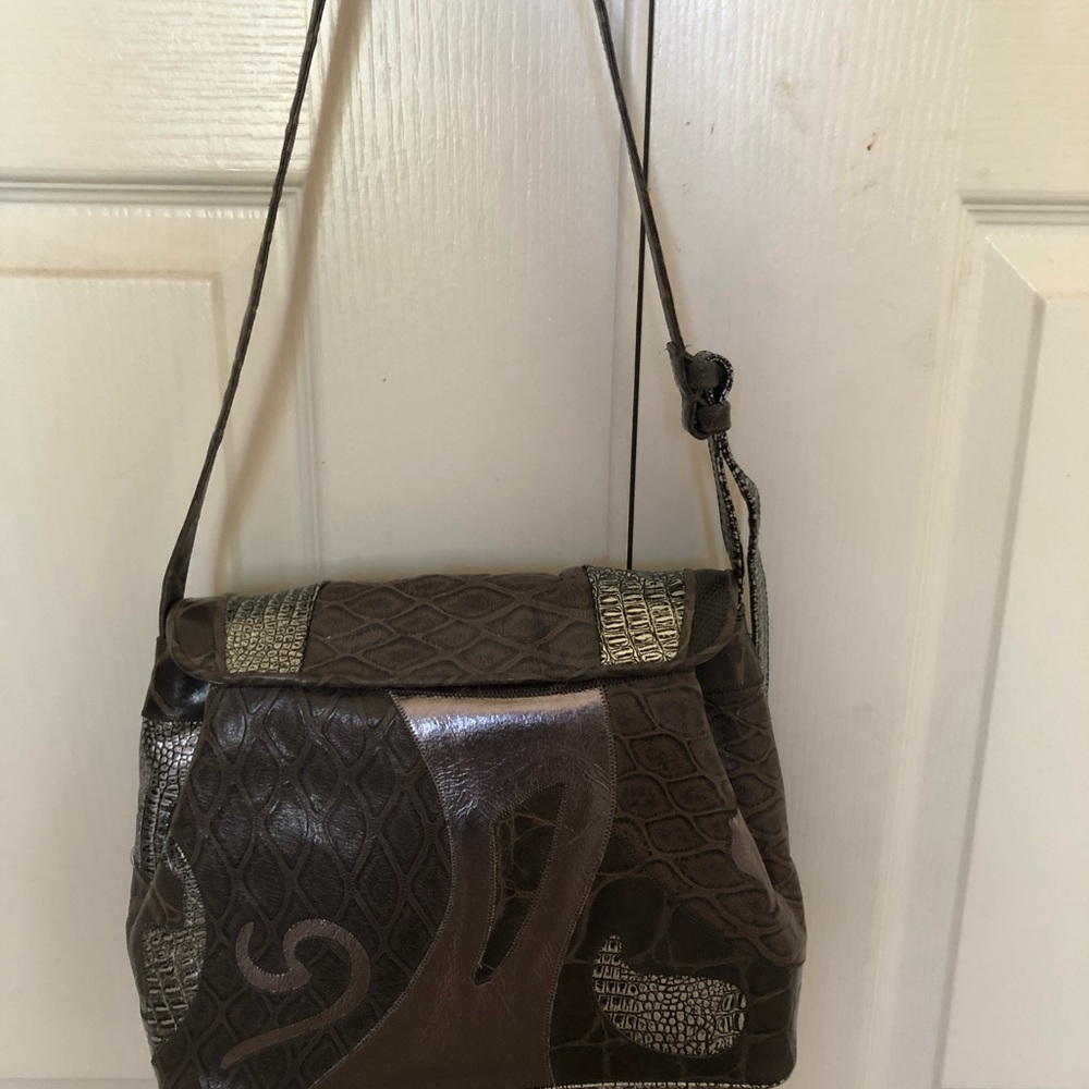Rare Vintage Sharif Leather Handbag - Picture 3 of 16